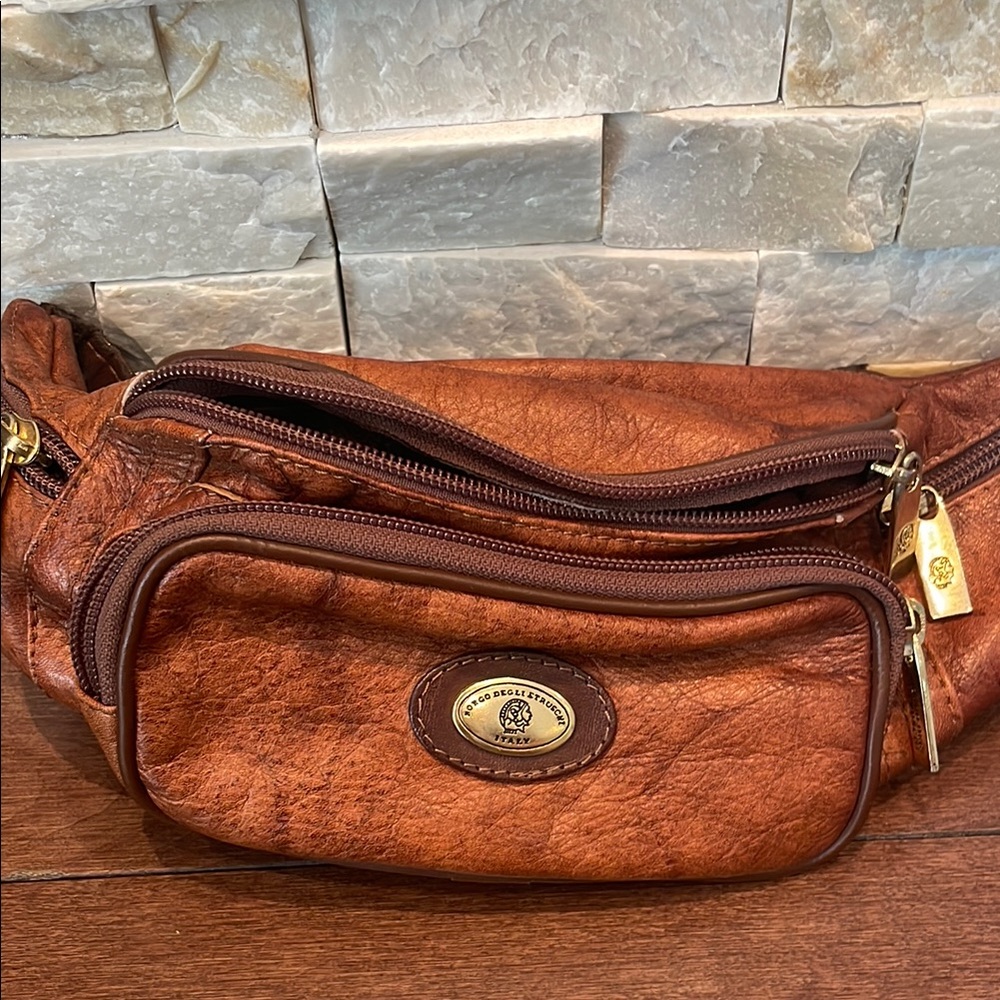 Brown Leather Waist Bag